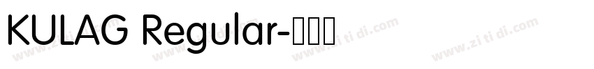 KULAG Regular字体转换 KULAG Regular字体转换